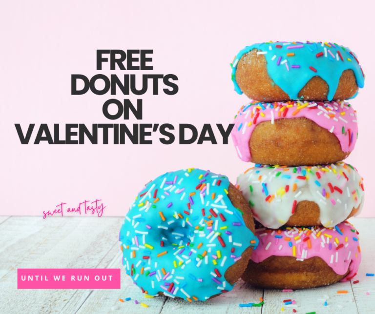 Free Donuts on Valentine's Day